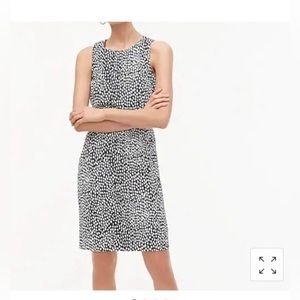 J crew dress , black with white